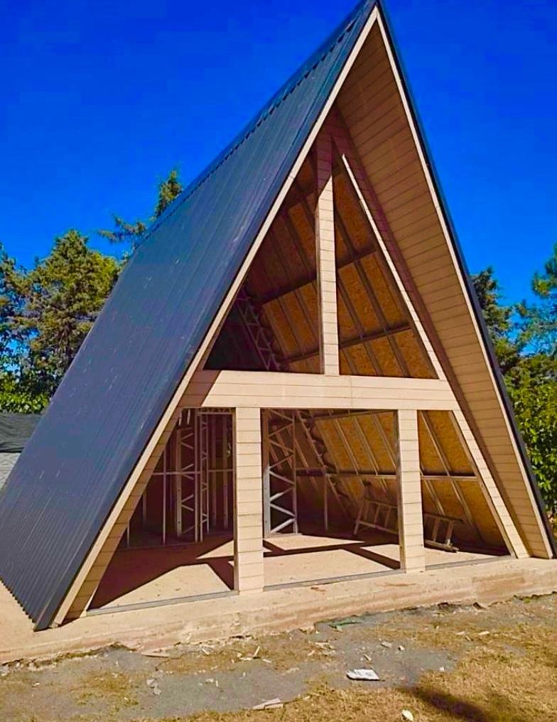 A tipi çelik villa görünümü